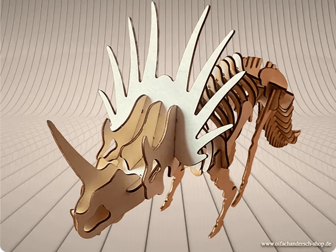 Tryceratops_Front Das 3D-Triceratops-Skelett – Bild 2