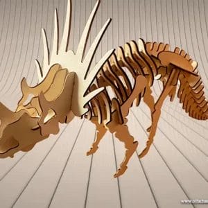 Das 3D-Triceratops-Skelett